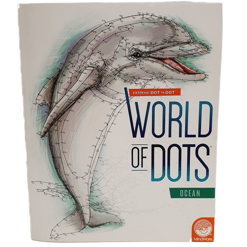 🍒4 for $20🍒  MindWare World of Dots Ocean Kids Activity Book